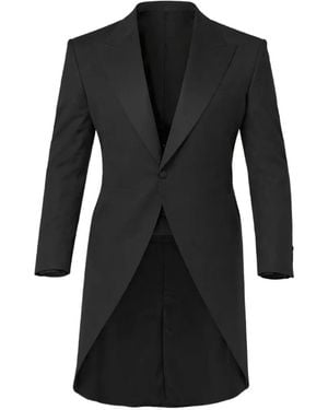Corneliani Peak-Lapel Wool Tailcoat - Black