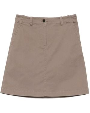 Marc O' Polo Button-Fastening Mini Skirt - Brown