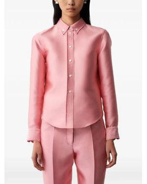 Calvin Klein Button-Down Long-Sleeve Shirt - Pink
