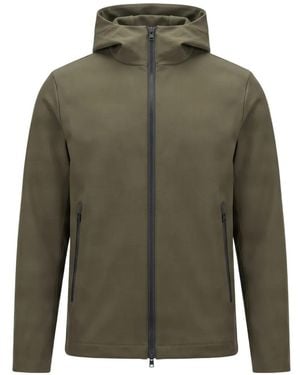 Woolrich Hooded Zip-Up Jacket - Green