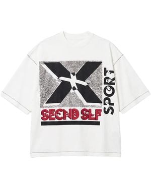 Secnd Slf X-Treme Sport Graphic-Print T-Shirt - White