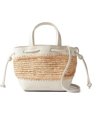 Claudie Pierlot Handtasche Mit Geflochtenem Henkel - Weiß