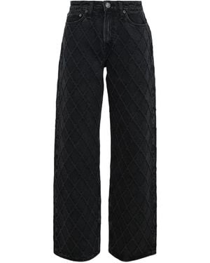 Rag & Bone Quilted-Design Jeans - Black
