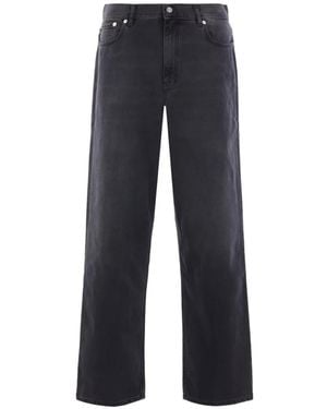 Séfr Five-Pocket-Jeans mit Knopfverschluss - Blau