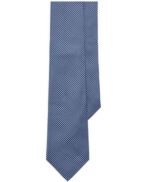Ralph Lauren Patterned Silk Tie - Blue