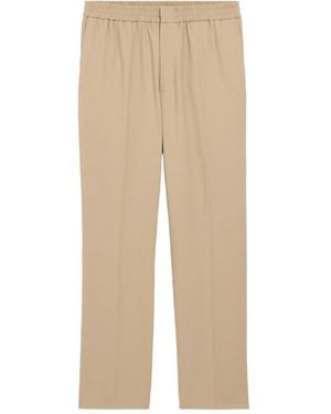 Ami Paris Elasticated Waist Pants - Natural