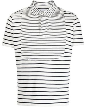 Private Stock Poloshirt Met Streep - Wit