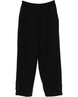 The Viridi-anne Pantaloni A Gamba Ampia - Nero