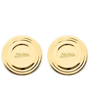 Jean Paul Gaultier Logo-Engraved Earrings - Metallic