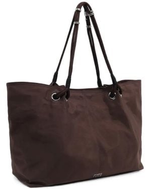 Bimba Y Lola Bolso Shopper Grande De Nylon - Marrón