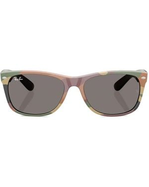 Ray-Ban New Wayfarer Camouflage Square Sunglasses - Grey