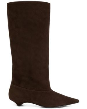 Vic Matié Pointed-Toe Knee-High Boots - Brown