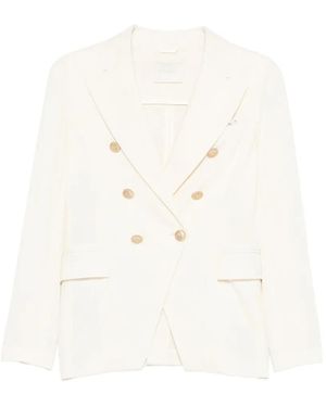 Circolo 1901 Blazer À Boutonnière Croisée - White