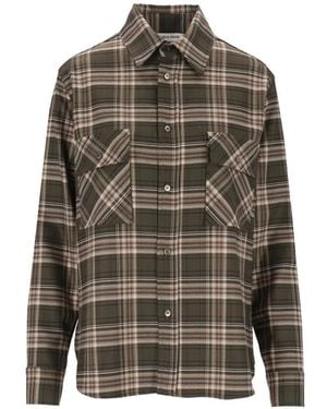 Al Duca d'Aosta Check-Pattern Shirt - Grey