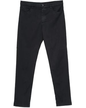 Canali Logo-Patch Trousers - Black
