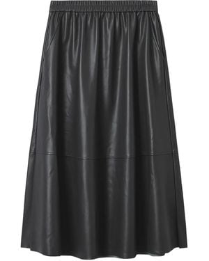 B+ AB A-Line Midi Skirt - Gray