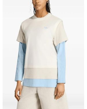 adidas Layered Loose-Fit T-Shirt - White