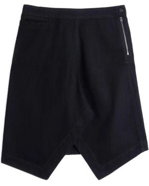 Lemaire Asymmetric Cotton Skirt - Black