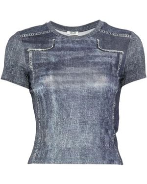 Liu Jo Short-Sleeves T-Shirt - Blue