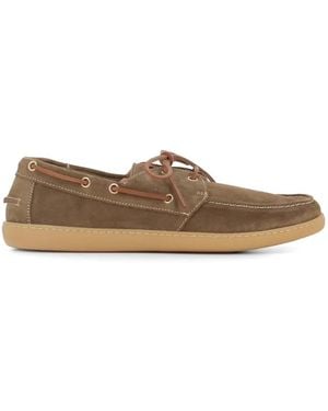 Astorflex Velaflex Lace-Up Suede Boat Shoes - Brown