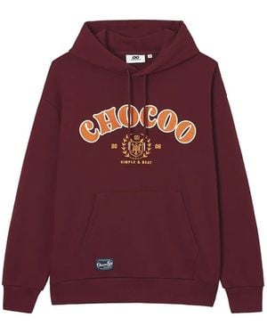 Chocoolate Logo-Embroidered Drawstring Hoodie