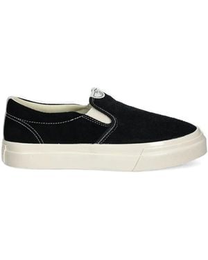 Stepney Workers Club Lister Optical Suède Sneakers - Zwart