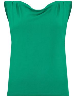 Alberta Ferretti Draped-Back Blouse - Green