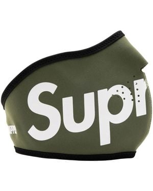 Supreme X Windstopper Logo-Print Face Mask - Green