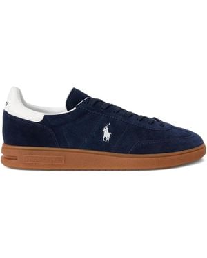 Polo Ralph Lauren Suede Low-Top Trainers - Blue