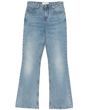 Ami Paris Pantalones Acampanados - Azul