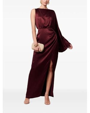 Savel One-Shoulder Maxi Dress - Red