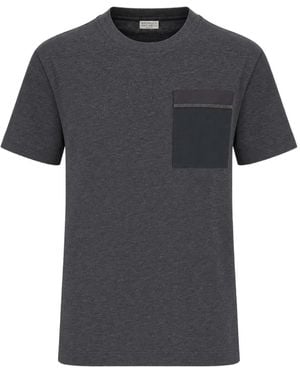 Brunello Cucinelli Monili-Embellished Pocket T-Shirt - Black