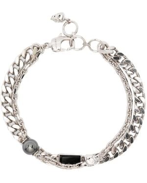 McQueen Kettenarmband im Layering-Look - Mettallic