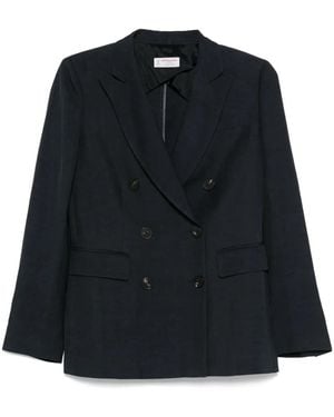 Alberto Biani Blazer À Boutonnière Croisée - Noir