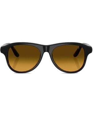 Brunello Cucinelli Tortoiseshell-Pattern Sunglasses - Nero