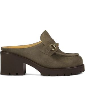 Doucal's Mules À Ornements De Chaînes - Marron