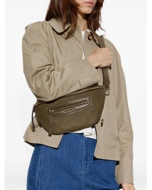MICHAEL Michael Kors Jet Set Travel Logo-Embossed Leather Belt Bag - Natural