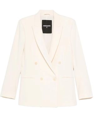 Patrizia Pepe Double-Breasted Jacket - White