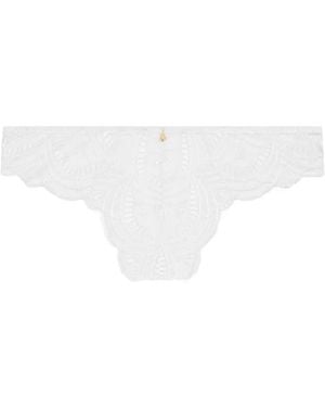 Aubade Vibes Embroidered Briefs - White
