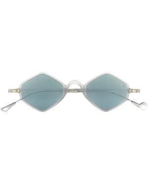 Eyepetizer Duomo Geometric-Frame Sunglasses - Blue