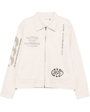 Honor The Gift Jacke mit grafischem Print - Natur