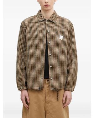 DARKPARK Collared Check Jacket - Natural