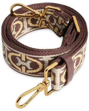 Coccinelle Monogram-Jacquard Shoulder Strap - Metallic