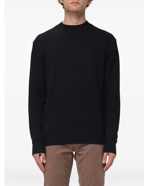 Paolo Pecora Ribbed-Knit Wool Sweater - Black