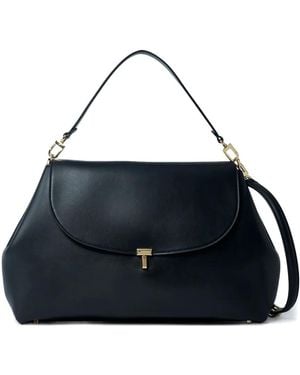 TOTEME TOTOME TRANDE T LOCK Bolso de cuero de cuero - Azul