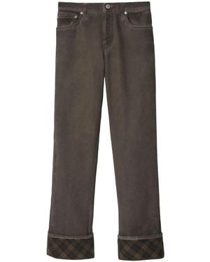Burberry Wide-Leg Jeans - Grey
