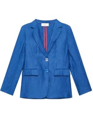 Maliparmi Jacquard Blazer - Blue