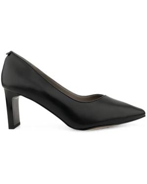 Linda Baumann Pointed-Toe Block-Heel Court Shoes - Black