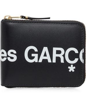 Comme des Garçons Logo Leather Wallet - Black