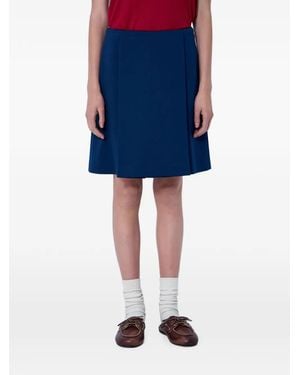 Miu Miu Technical Jersey Skirt - Blue